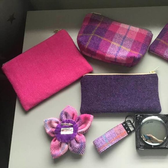 💜🩷Handmade Harris Tweed Accessories set🩷💜 - Picture 4 of 13